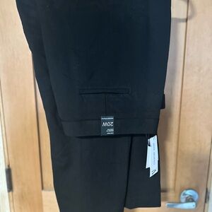 Black 20W Dress Pants- Alex Ponte knit trousers